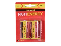 Батарейка Rich Energy D, LR20 Alkaline (1шт) Батарейка Rich Energy D, LR20 Alkaline (1шт)